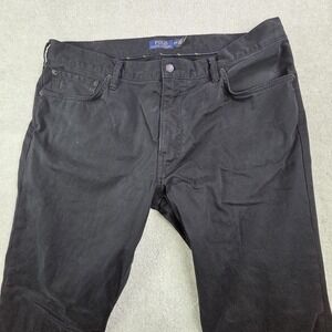 Polo Ralph Lauren Varick Jeans‎ Mens Size 38x31 Slim Straight Black
